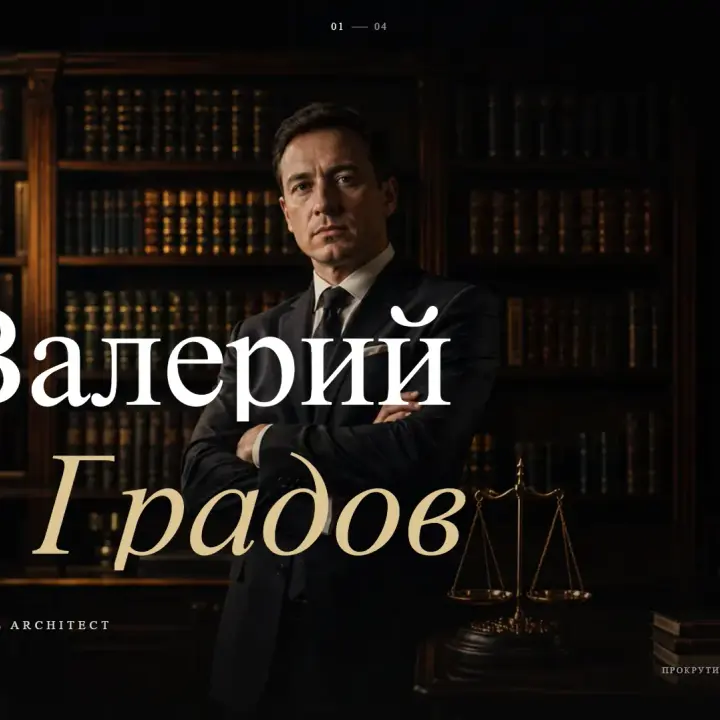 Valeriy Gradov — yurist vizitka sayti